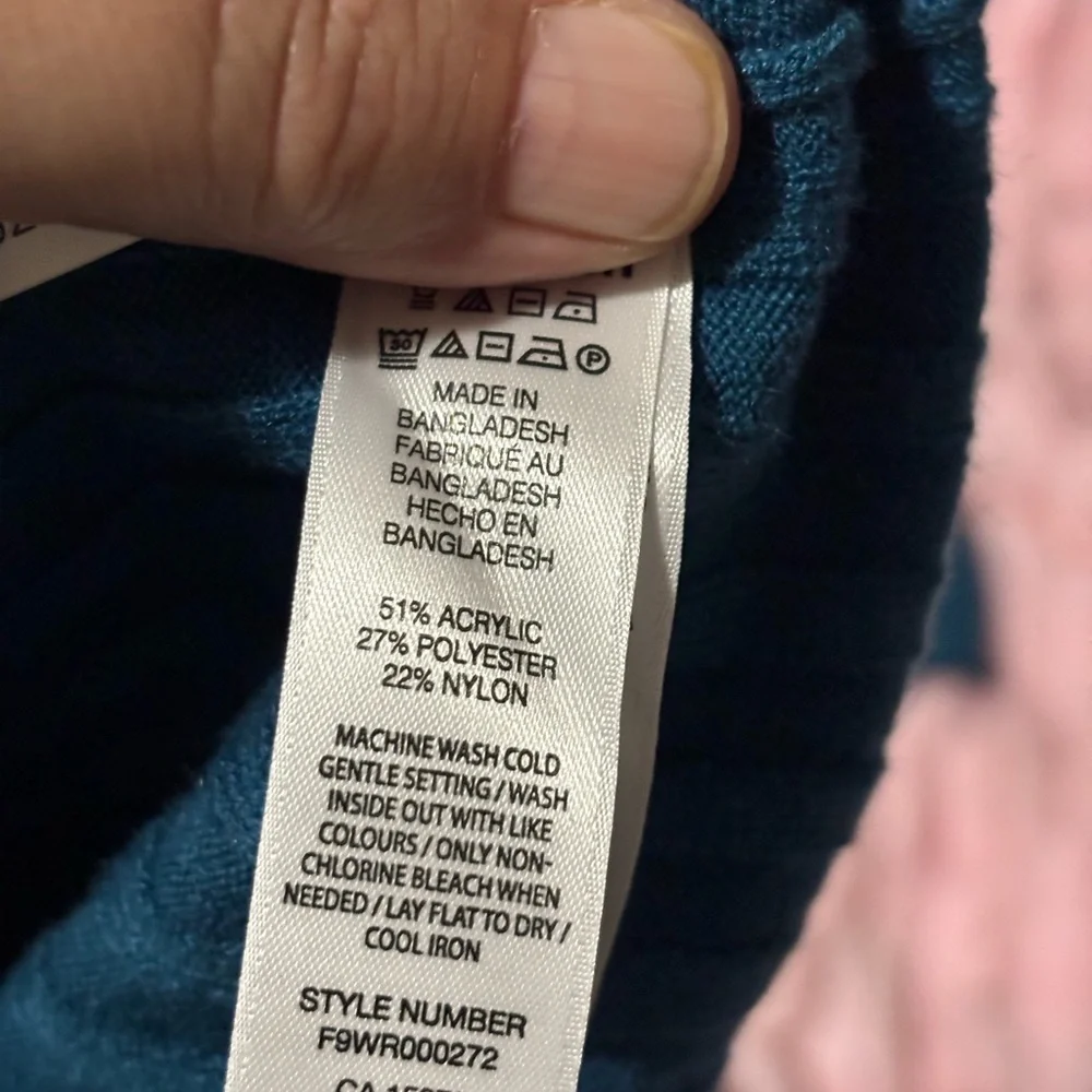 Joe Fresh Sleeveless Blue Maxi Dress turtleneck xl - Picture 9 of 12